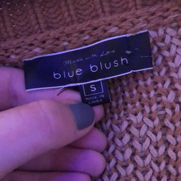 Oversized boutique style puffy sleeved brown and tan square cardigan - Picture 4 of 4